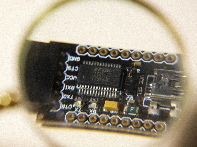 A genuine FTDI serial to USB chip.