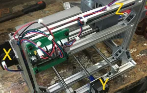 picture of wiring the stepper motors
