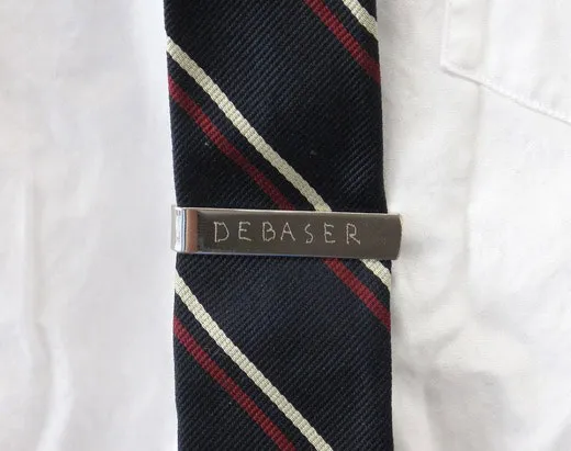 Picture of the Space Program Tie Clip by American Artist Tom Sachs.