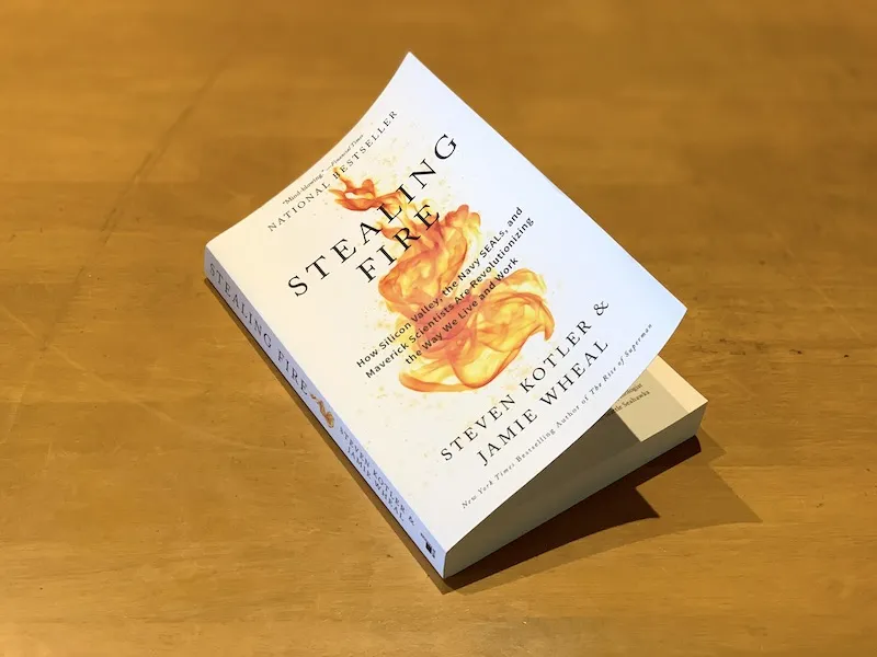 Picture of the cover of Stealing fire by Steven Kotler and Jamie Wheal.